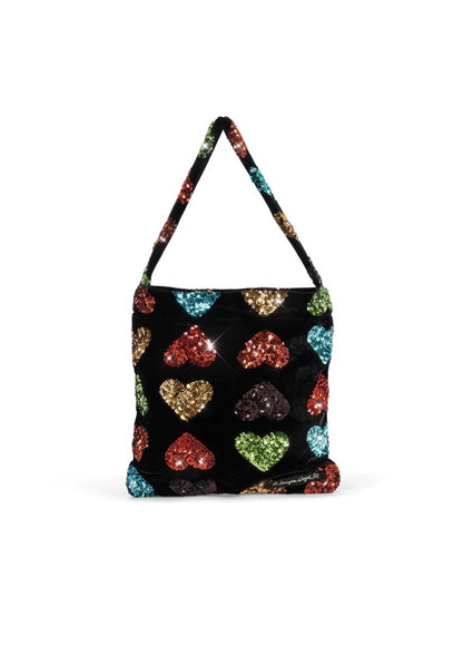 Cuore Glitter Heart Bag