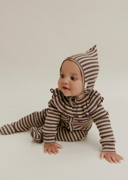 Bobbi Acorn Stripe Collar Bib