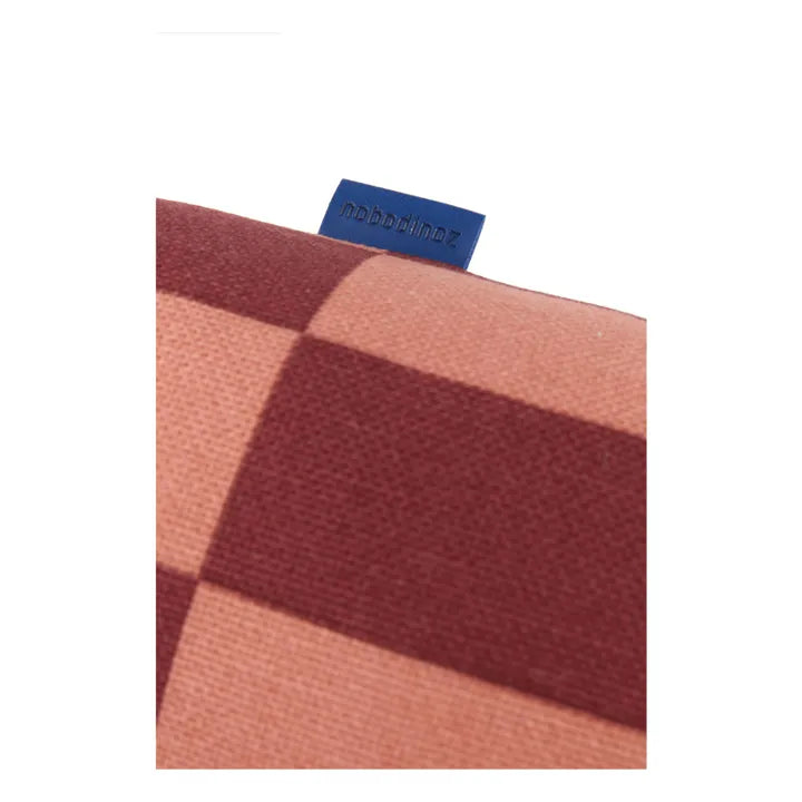 Cylinder Cushion - Maroon Tiles