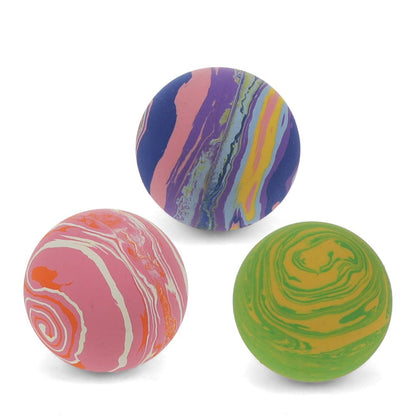 Super-swirly bouncy balls
