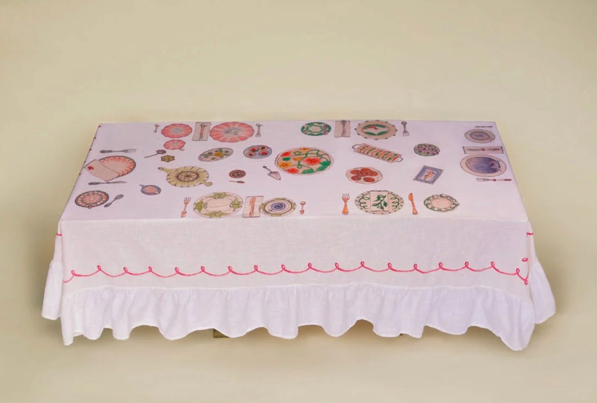 Afternoon Tea Organic Table Cloth