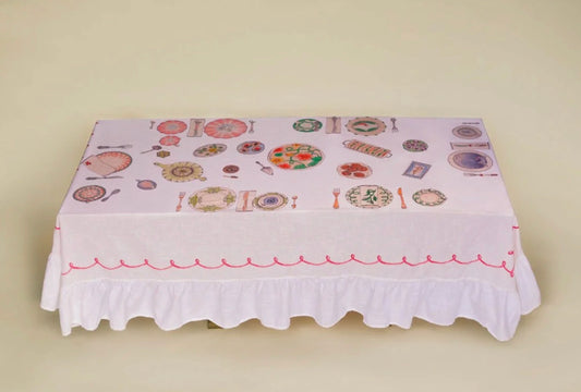 Afternoon Tea Organic Table Cloth