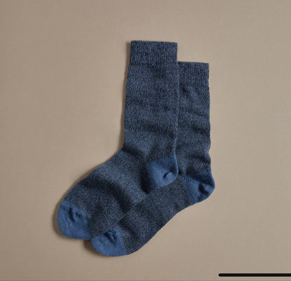 Fine Merino Wool Socks - Blue