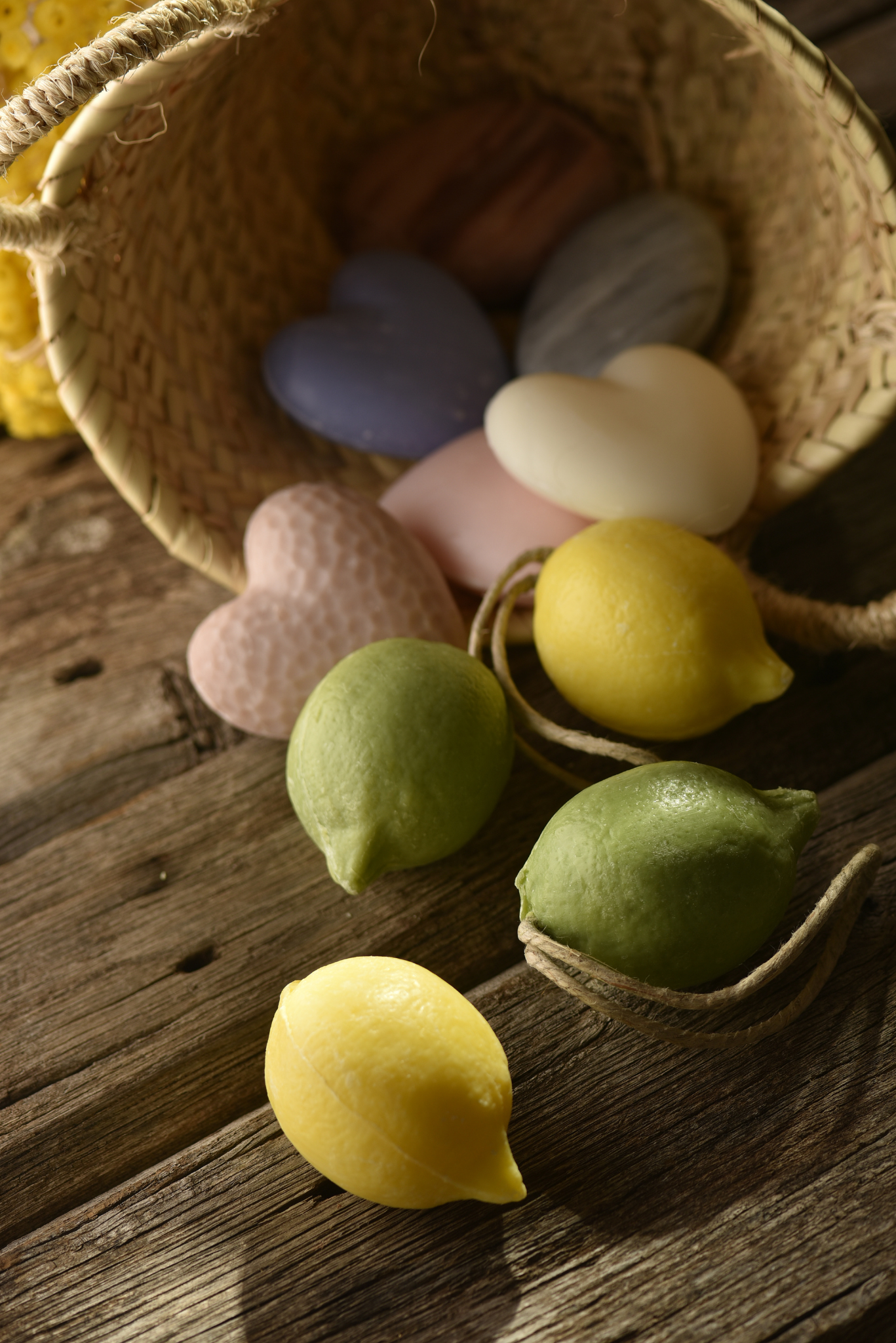 Lemon Yellow Soap With Rope