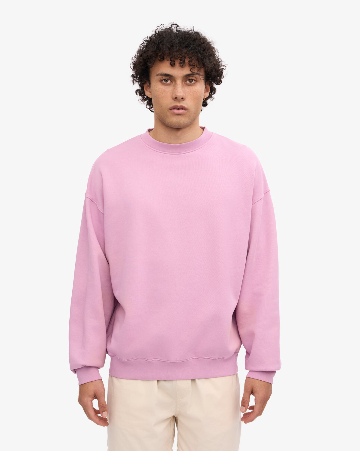 Organic Oversized Crew - Cherry Blossom