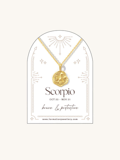 Scorpio Zodiac Necklace