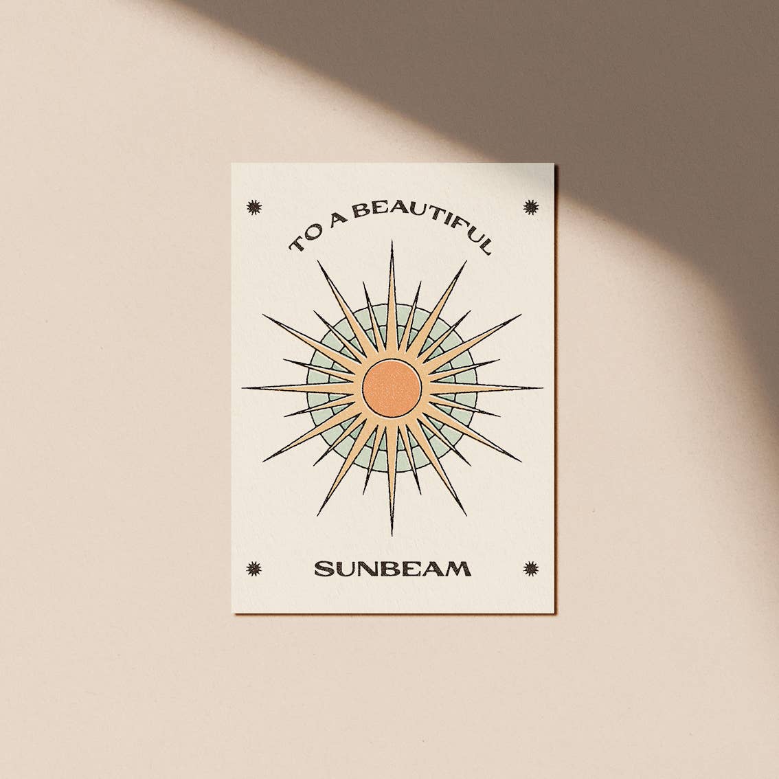 To a Beautiful Sunbeam Card: Cello-free