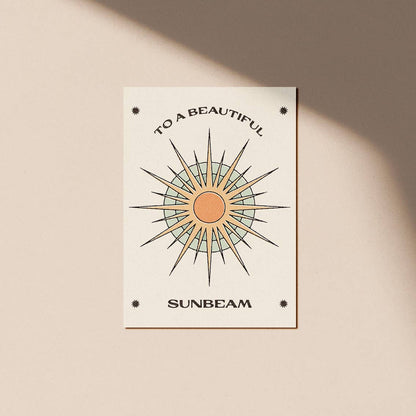 To a Beautiful Sunbeam Card: Cello-free