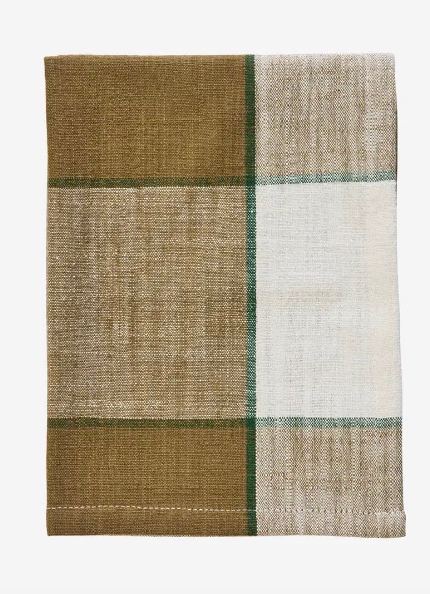 Checked Kitchen Towel - Green