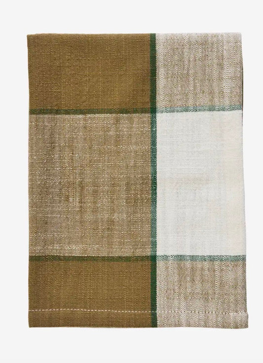 Checked Kitchen Towel - Green