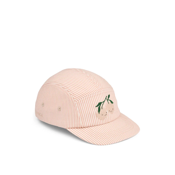 Rory Seersucker Cap - Stripe Pale Tuscany/Creme de la Creme