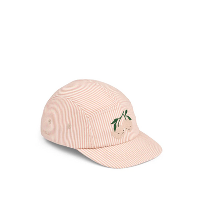 Rory Seersucker Cap - Stripe Pale Tuscany/Creme de la Creme