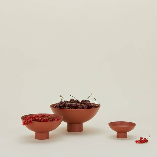 Footed Bowl - Medium Terracotta