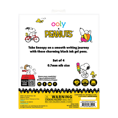 Peanuts Black Gel Pens