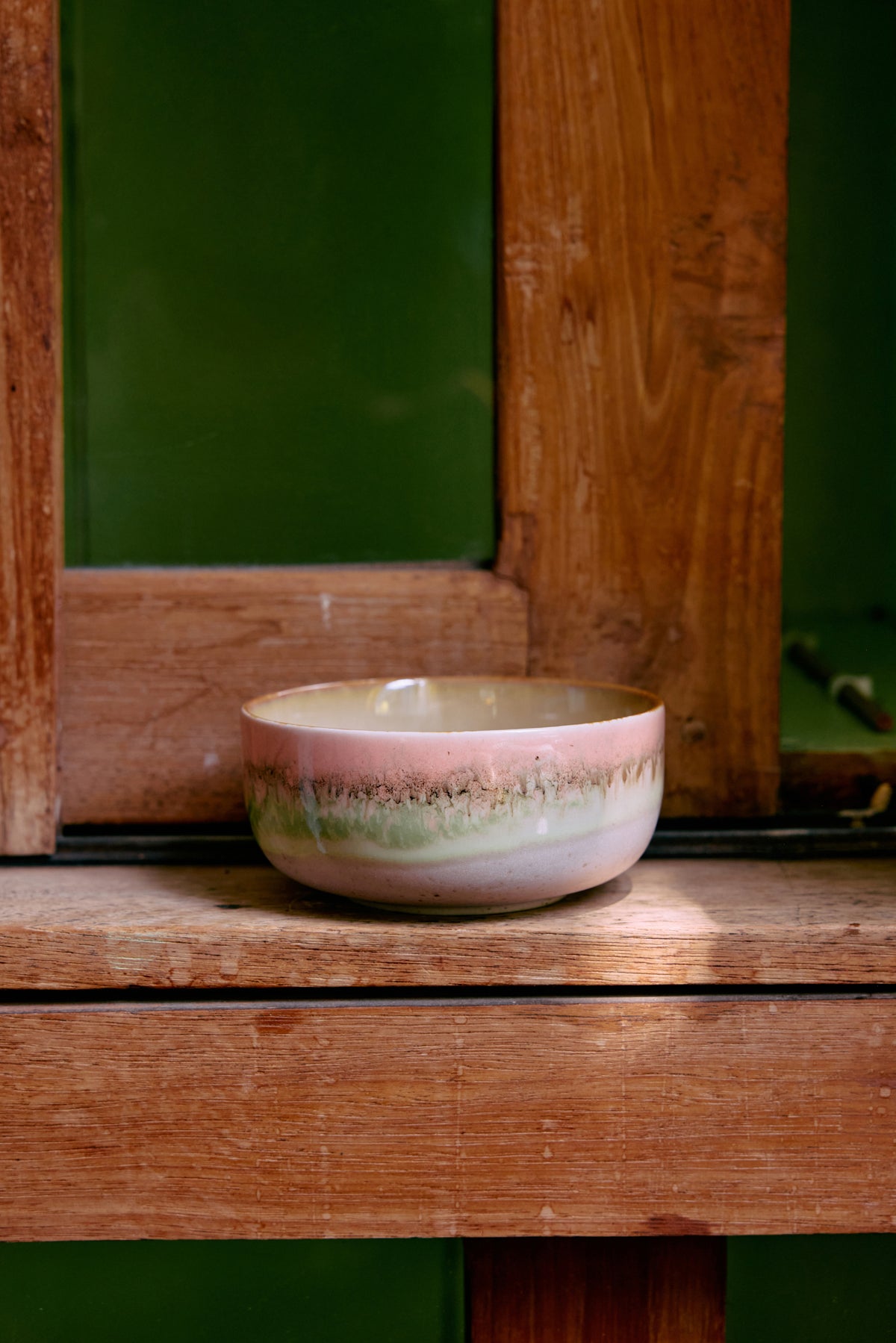 70’s Ceramic Dessert Bowl Glaze