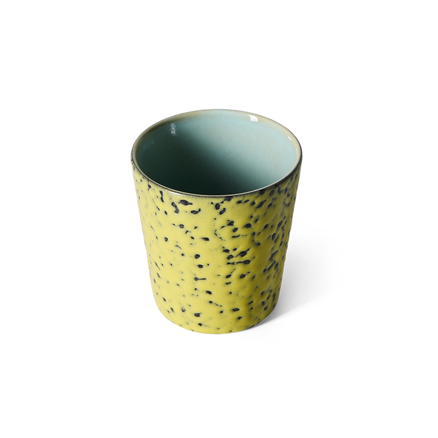 70s Ceramic Coffee Mug - Corn