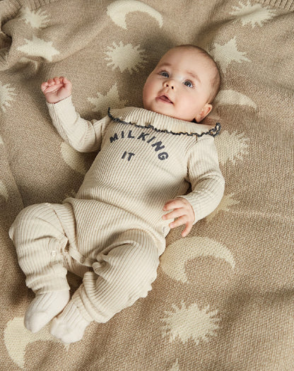 Cozmo Moon Stars Blanket - Neutral