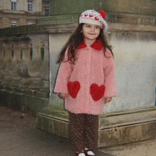 Belou Knit Beret - Heart