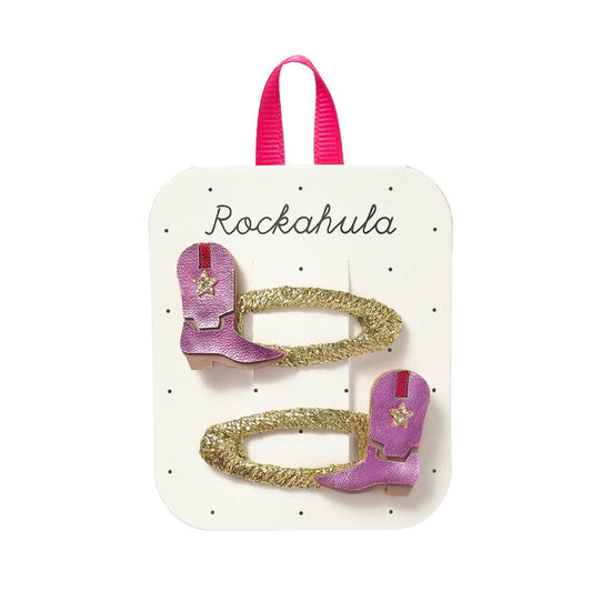 Dolly Disco Cowgirl Boots Hair Clips