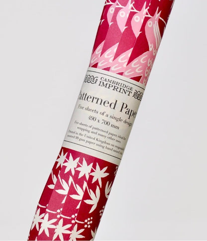 Songbird Bramble Patterned Paper Gift Wrap