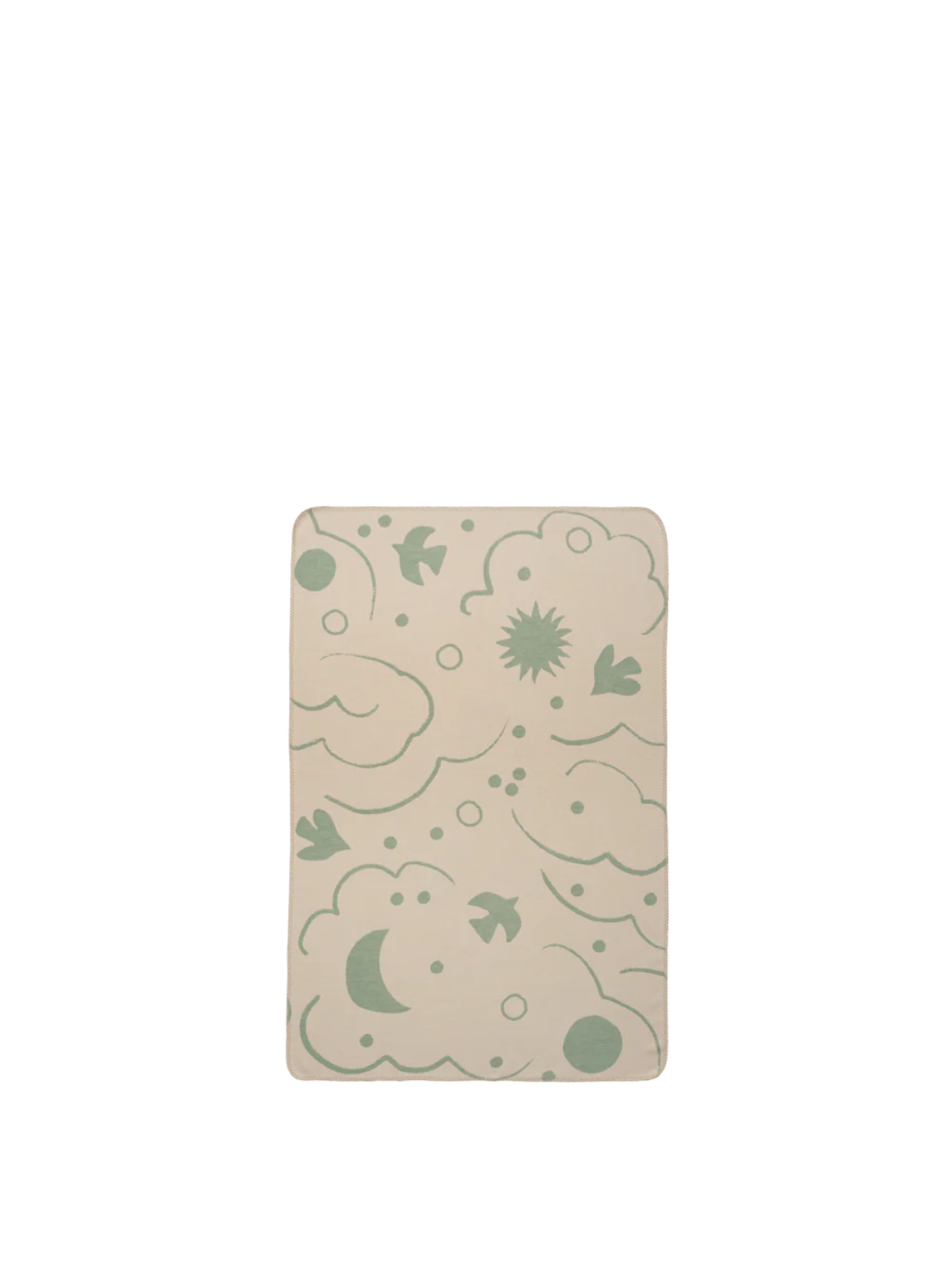 Skye Blanket - Tea Green / Parchment