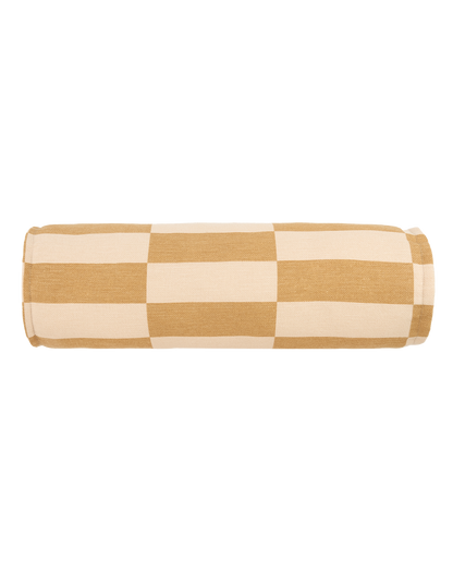 Cylinder Cushion - Mustard Sand Tiles