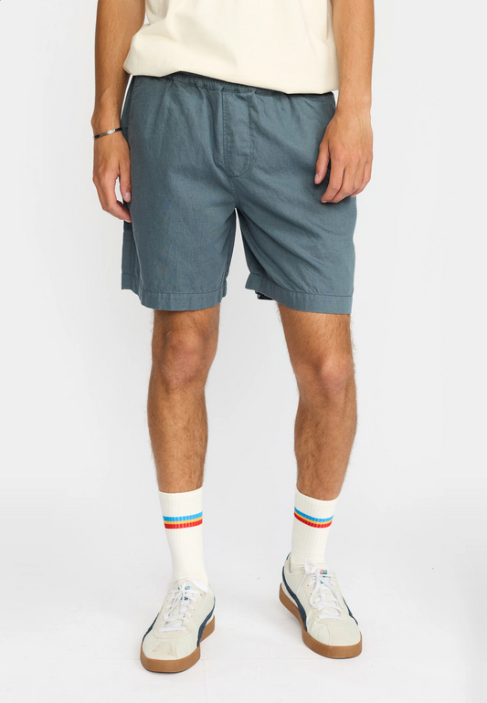 Linen shorts - Dustblue