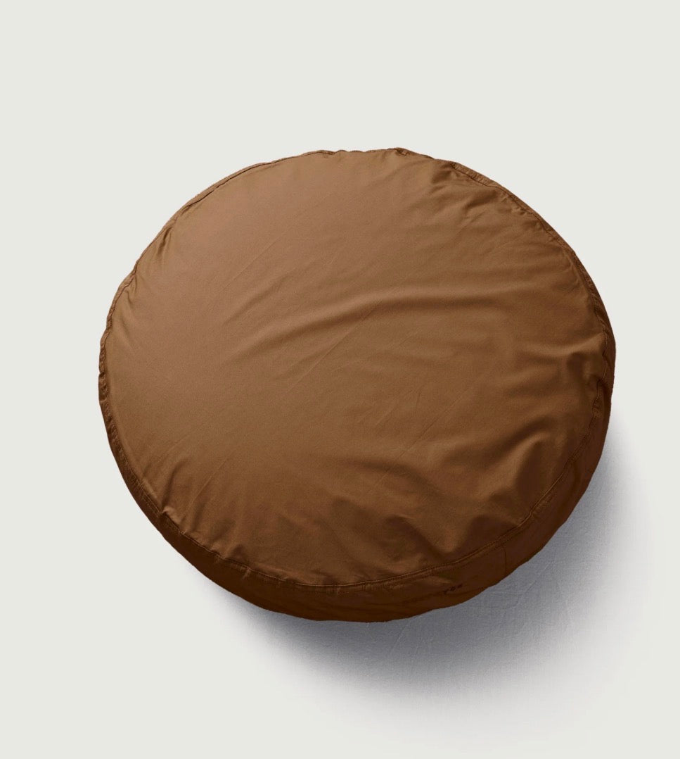 Round Pillowcase - Khaki Gold