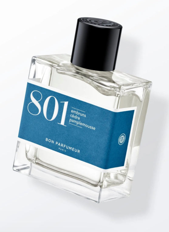 Bon Parfumeur 801 :  Sea spray, cedar, grapefruit 30ml