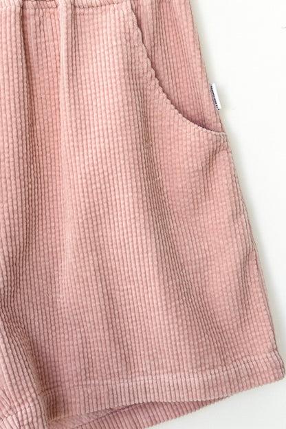 Soft Corduroy City Shorts - Baby Pink
