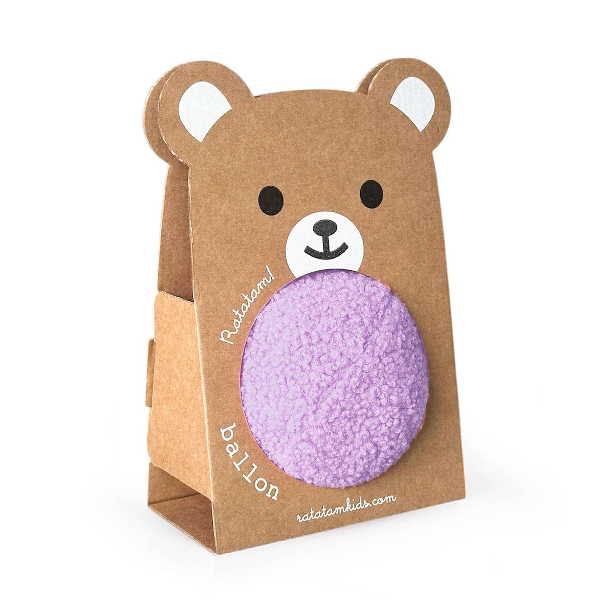 Baby teddy bear ball 12cm: Lilac