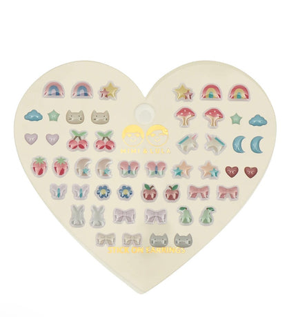 Stick On Earrings - Mixed