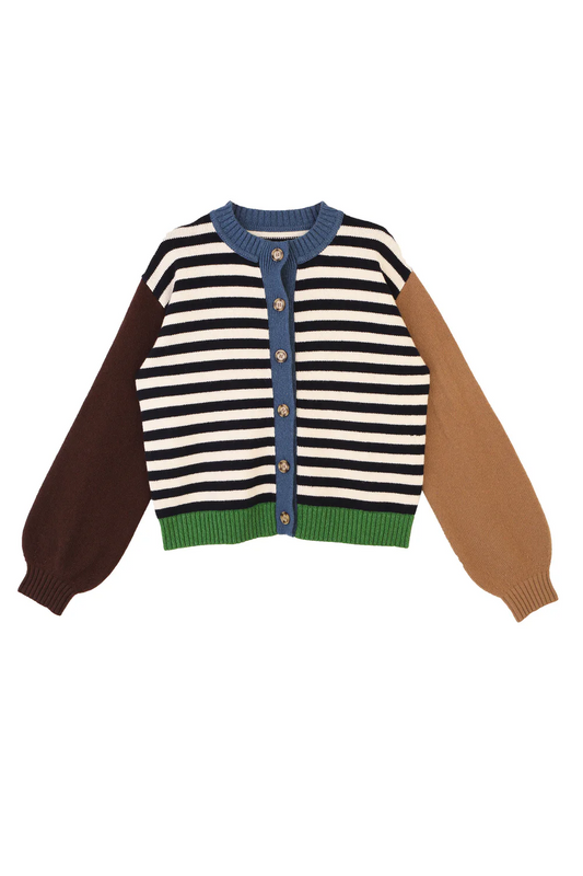 Eval Cardigan - Cornwall Stripe