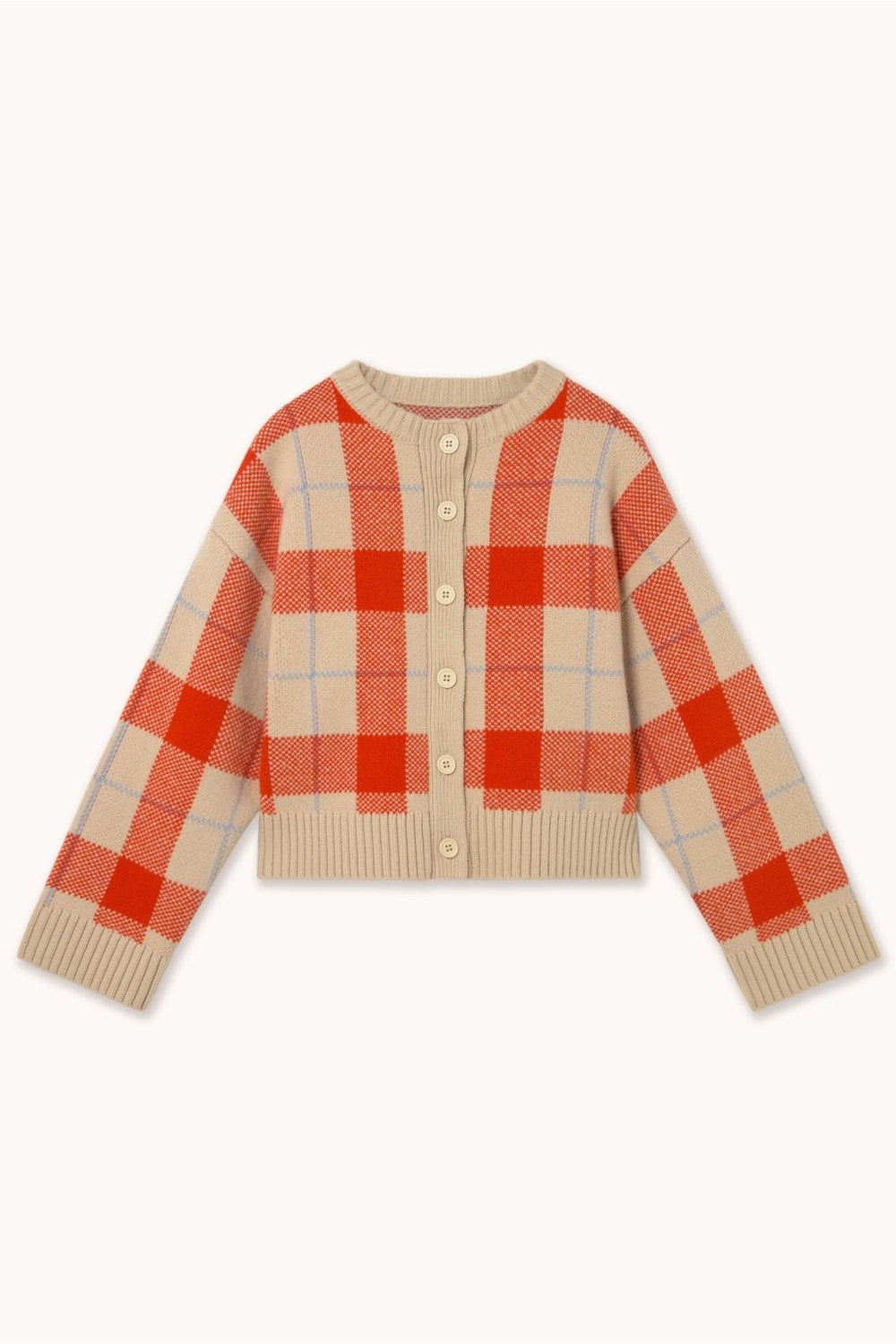 Checked Cardigan