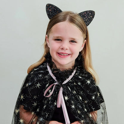 Spooky Glitter Cat Ears