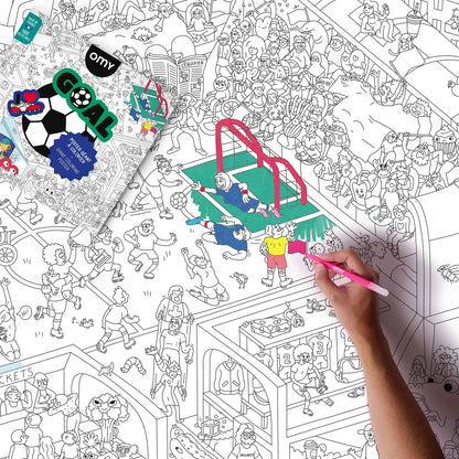 Giant Colouring Poster: Goal