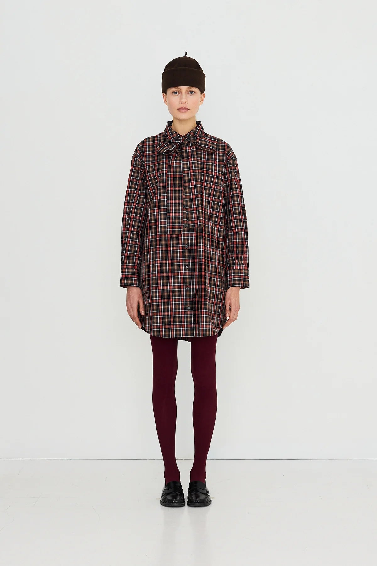Check Bow Dress