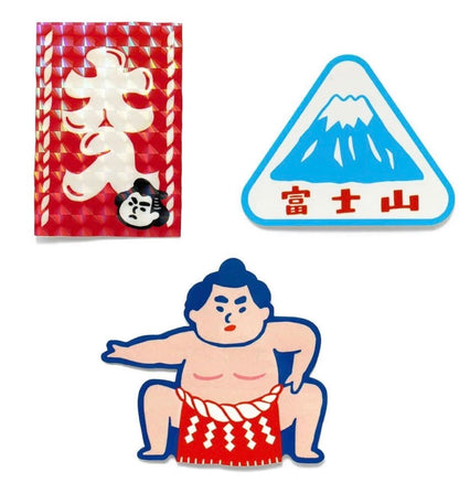 New Retro Stickers - Japanese Motifs Sumo