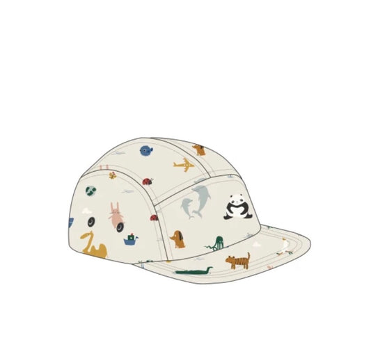 Rory Printed Cap - Around the World
