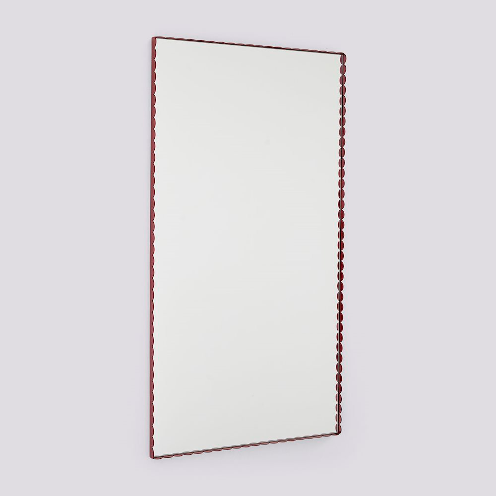 Arcs Mirror - Large Burgundy