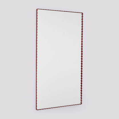 Arcs Mirror - Large Burgundy
