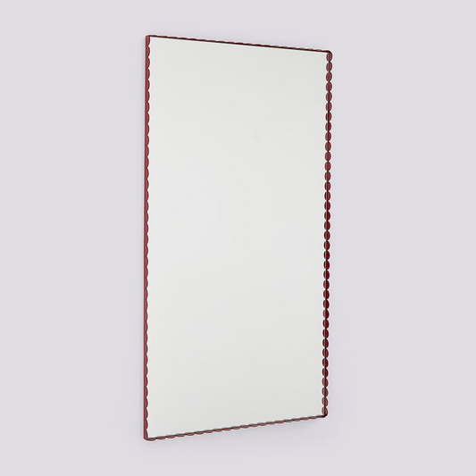 Arcs Mirror - Large Burgundy