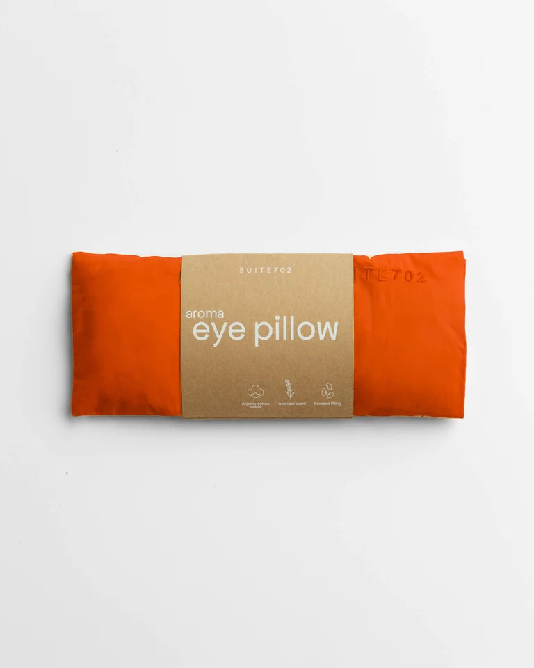 Aroma Flax Eye Pillow - Poppy Orange