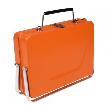 Portable suitcase BBQ - Burnt orange