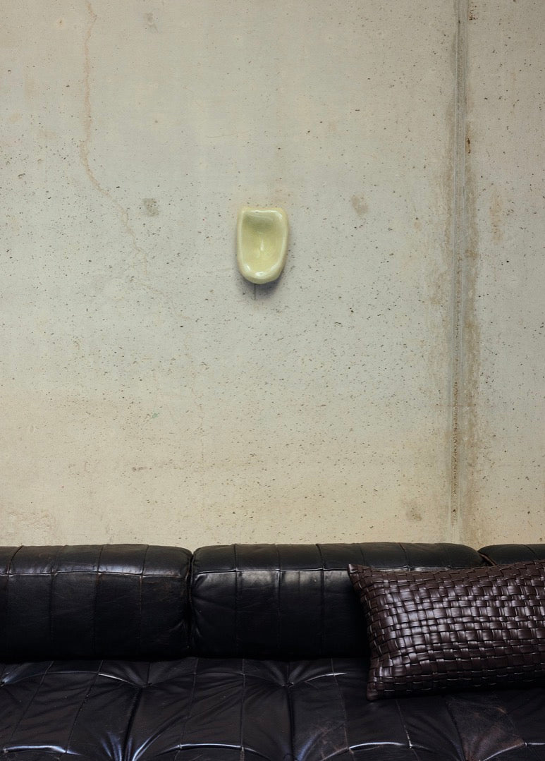 Glass Sculpture - Cream