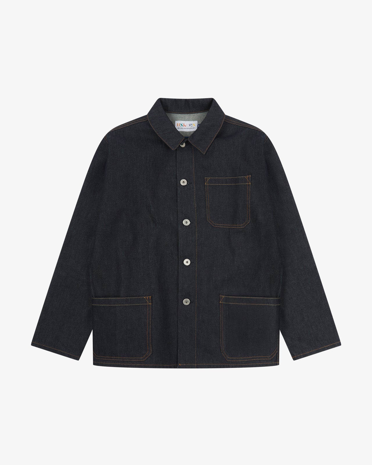 3001 Buttoned Overshirt - Raw Orta Denim