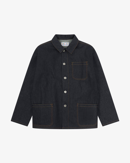3001 Buttoned Overshirt - Raw Orta Denim