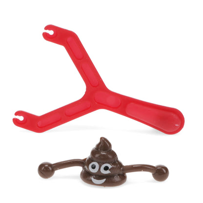 Sticky poo slingshot