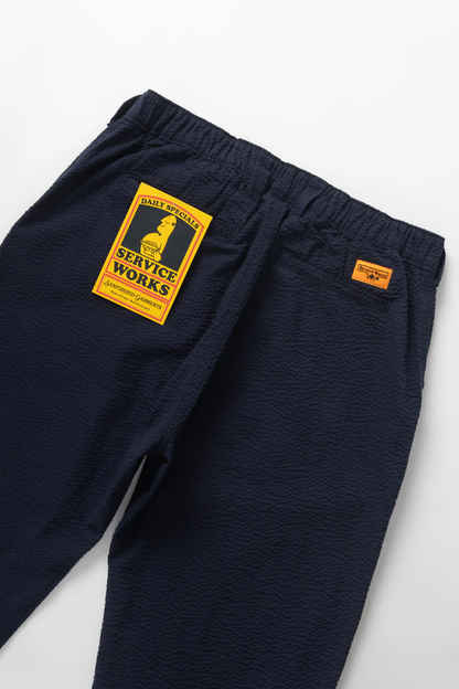 Seersucker Waiter Pants Navy