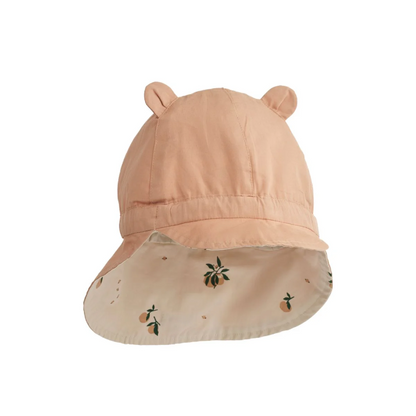 Gorm Reversible Sun Hat ￼- Peach Seashell / Pale Tuscany